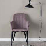 Jídelní židle Comfort, 2ks, starorůžová, S57xD62xV93