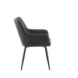 Jídelní židle Comfort, 2ks, černá, S57xD62xV93