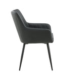 Jídelní židle Comfort, 2ks, černá, S57xD62xV93