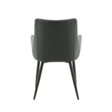 Jídelní židle Comfort, 2ks, černá, S57xD62xV93