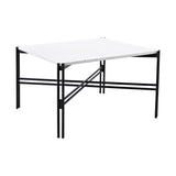 Konferenční stolek Razzia, bílý, 75x75