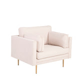 Lounge křeslo Boom, světle béžové