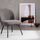 Lounge křeslo Polar, 2ks, šedé, 72x60x87