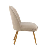 Lounge křeslo Polar, béžové, 72x55x81