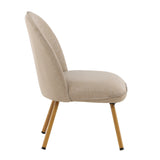 Lounge křeslo Polar, béžové, 72x55x81