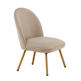 Lounge křeslo Polar, béžové, 72x55x81