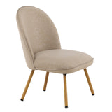 Lounge křeslo Polar, béžové, 72x55x81