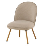 Lounge křeslo Polar, béžové, 72x55x81