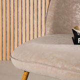 Lounge křeslo Polar, béžové, 72x55x81