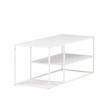 Konferenční stolek Staal, bílý, 50x120