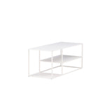 Konferenční stolek Staal, bílý, 50x120