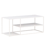 Konferenční stolek Staal, bílý, 50x120