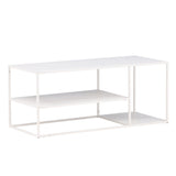 Konferenční stolek Staal, bílý, 50x120