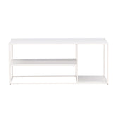 Konferenční stolek Staal, bílý, 50x120