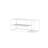 Konferenční stolek Staal, bílý, 50x120