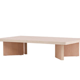 Konferenční stolek Bassholmen, smetanový, 30x140X80