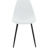 Jídelní židle Polar, 2ks, bílá, S45,5xD58xV81