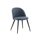 Jídelní židle Velvet, 2ks, modrá, S50xD57xV76,5