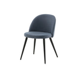 Jídelní židle Velvet, 2ks, modrá, S50xD57xV76,5
