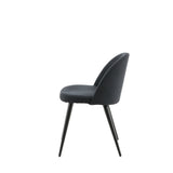 Jídelní židle Velvet, 2ks, černá, S50xD57xV76,5