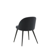 Jídelní židle Velvet, 2ks, černá, S50xD57xV76,5