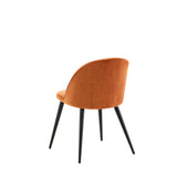 Jídelní židle Velvet, 2ks, oranžová, S50xD57xV76,5