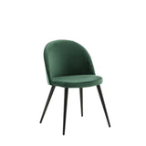 Jídelní židle Velvet, 2ks, zelená, S50xD57xV76,5