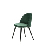 Jídelní židle Velvet, 2ks, zelená, S50xD57xV76,5
