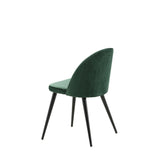 Jídelní židle Velvet, 2ks, zelená, S50xD57xV76,5