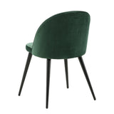 Jídelní židle Velvet, 2ks, zelená, S50xD57xV76,5