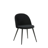 Jídelní židle Velvet, 2ks, černá, S50xD57xV76,5