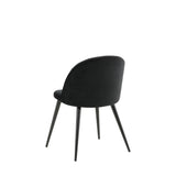 Jídelní židle Velvet, 2ks, černá, S50xD57xV76,5