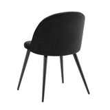 Jídelní židle Velvet, 2ks, černá, S50xD57xV76,5