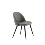 Jídelní židle Velvet, 2ks, šedá, S50xD57xV76,5