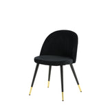 Jídelní židle Velvet, 2ks, černá, S50xD57xV76,5