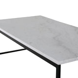 Konferenční stolek Estelle, bílý, 60x120