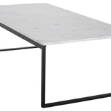 Konferenční stolek Estelle, bílý, 60x120