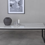 Konferenční stolek Estelle, bílý, 60x120