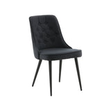 Jídelní židle Velvet, 2ks, černá, S50xD66xV88,5
