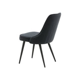 Jídelní židle Velvet, 2ks, černá, S50xD66xV88,5