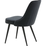 Jídelní židle Velvet, 2ks, černá, S50xD66xV88,5