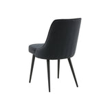 Jídelní židle Velvet, 2ks, černá, S50xD66xV88,5