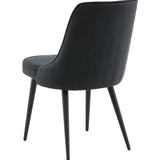 Jídelní židle Velvet, 2ks, černá, S50xD66xV88,5