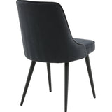 Jídelní židle Velvet, 2ks, černá, S50xD66xV88,5