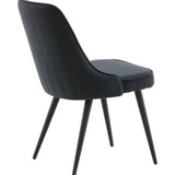 Jídelní židle Velvet, 2ks, černá, S50xD66xV88,5