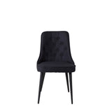 Jídelní židle Velvet, 2ks, černá, S50xD66xV88,5