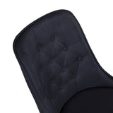 Jídelní židle Velvet, 2ks, černá, S50xD66xV88,5