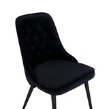 Jídelní židle Velvet, 2ks, černá, S50xD66xV88,5