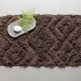 Koupelnová předložka Hilma, hnědá, 50x80