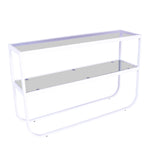 Odkládací stolek Rocker, bílý, 30x110